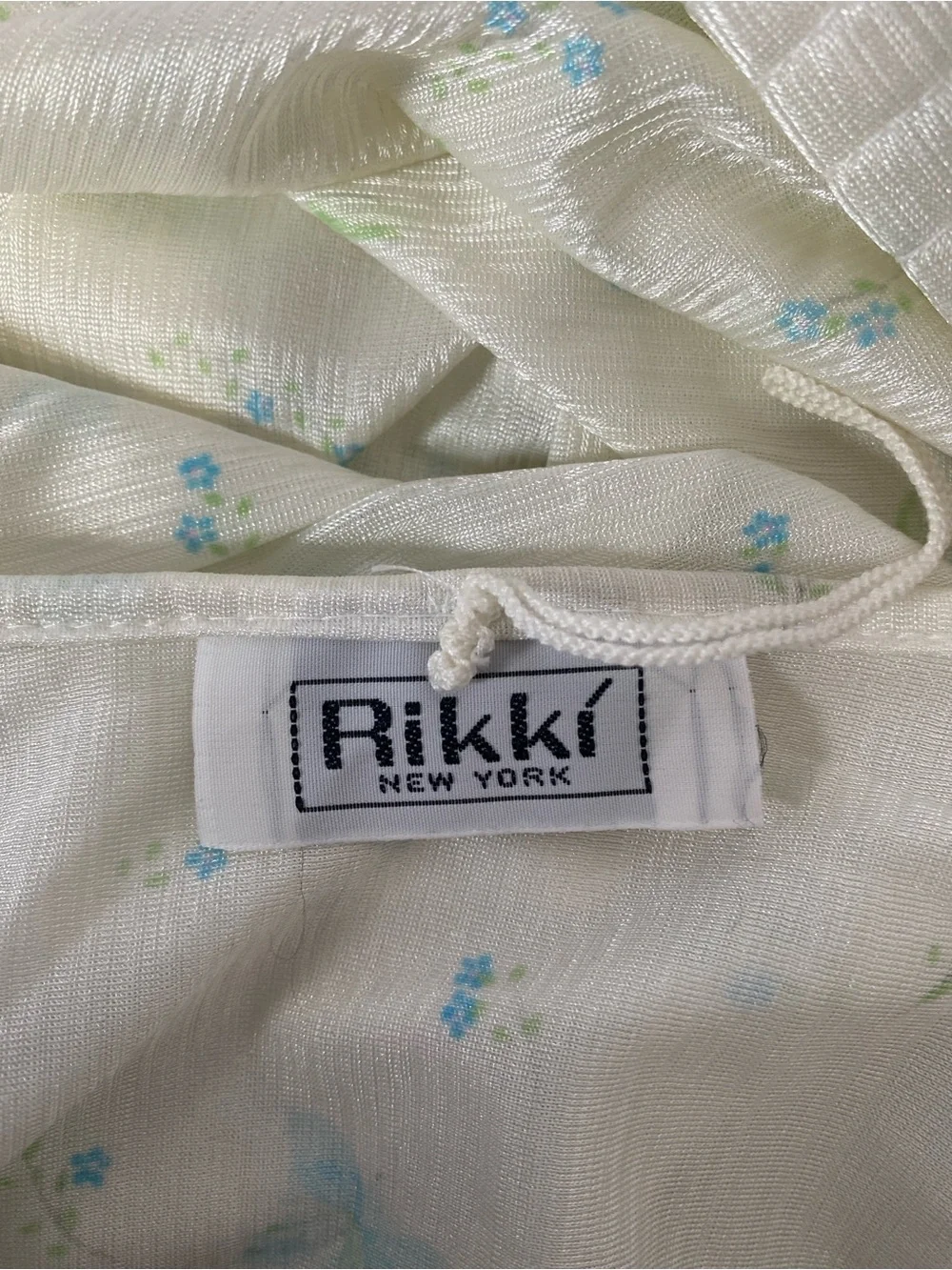 Vintage Rikki New York Sleep Gown Robe Small 2Pc Floral Midi Sleepwear